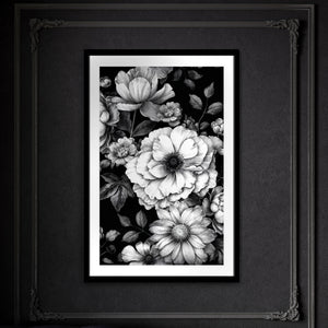 Floral Noir I